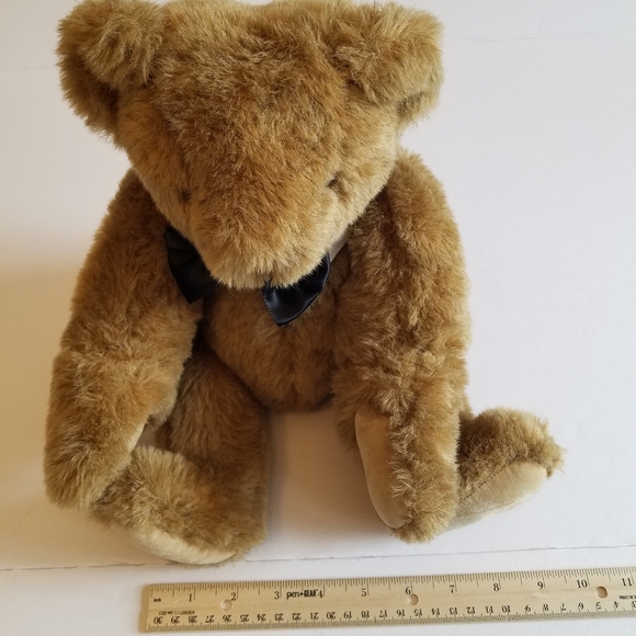 Vermont Teddy Bear Co. Tuxedo Collectible Jointed Bear Plush Brown - Picture 15 of 15